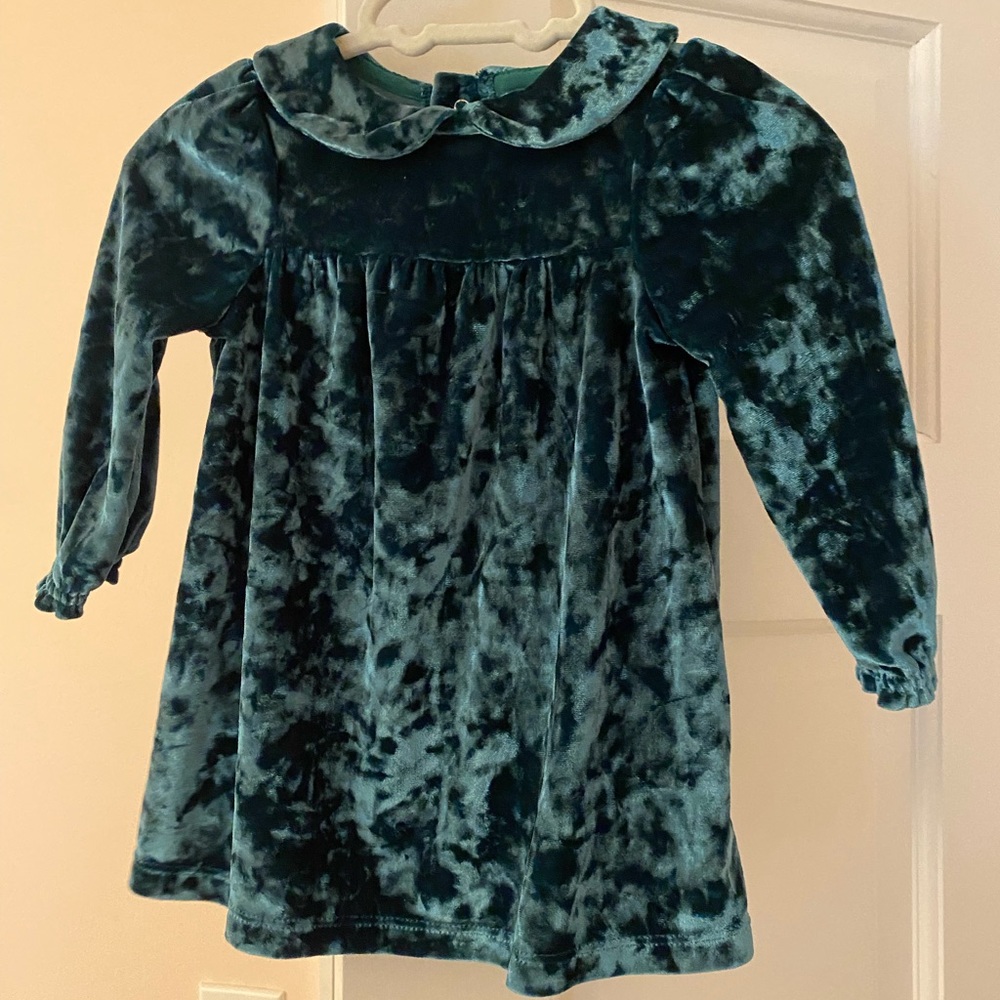 Velvet Green Kids Dress